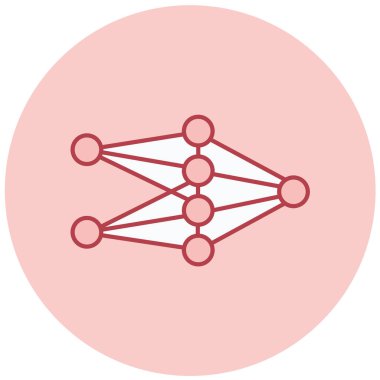 şebeke. Web simgesi basit illüstrasyon