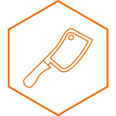 Cleaver simgesinin vektör illüstrasyonu