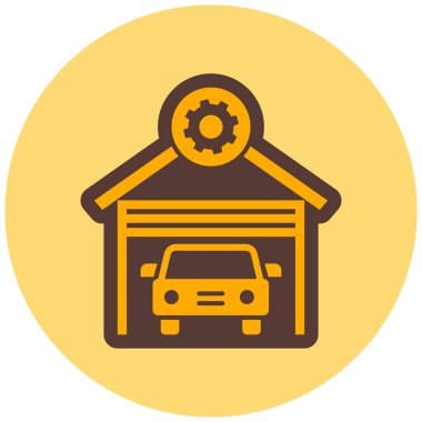 Araba garajı. Web simgesi