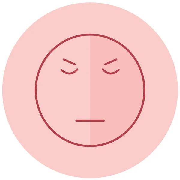 Gesicht Emoticon Vektor Symbol — Stockvektor