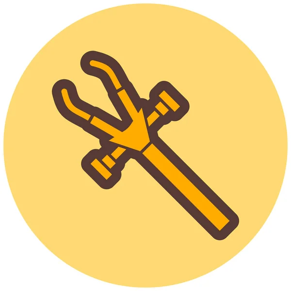 Hammer Web Symbol Einfache Illustration — Stockvektor