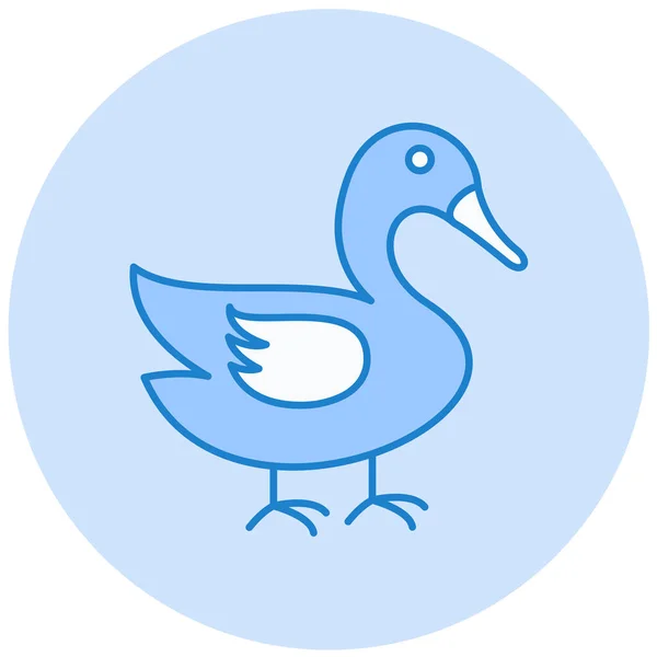 Duck Vector Icon Modern Simple Design — Stock Vector