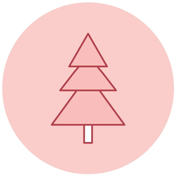 Weihnachtsbaum Einfaches Design — Stockvektor