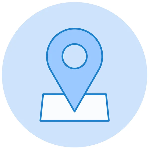 Location Web Icon Simple Illustration — Stock Vector