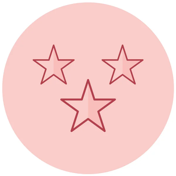 Stars Flat Icon Vector Illustration — Stock Vector