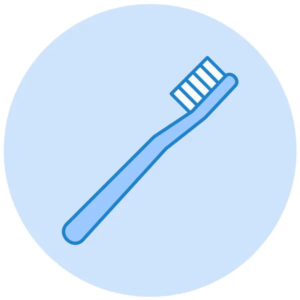 Zahnbürste Web Ikone Einfaches Design — Stockvektor