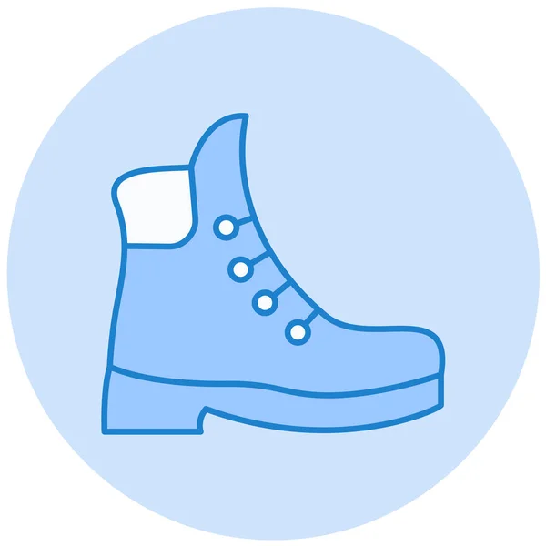 Bota Icono Web Ilustración Simple — Vector de stock