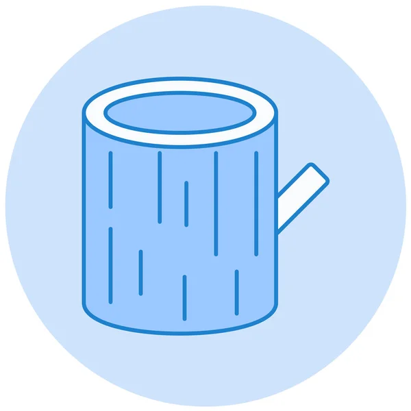 Kaffeebecher Vorhanden Einfache Illustration — Stockvektor