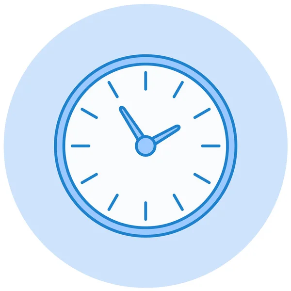 Horloge Icône Web Illustration Simple — Image vectorielle