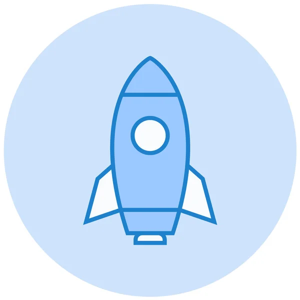 Cohete Icono Web Ilustración Simple — Vector de stock