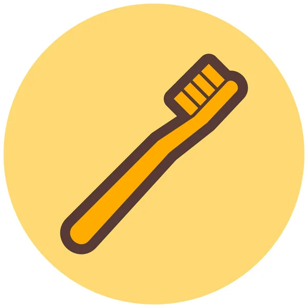 Tandenborstel Web Icoon Eenvoudige Illustratie — Stockvector