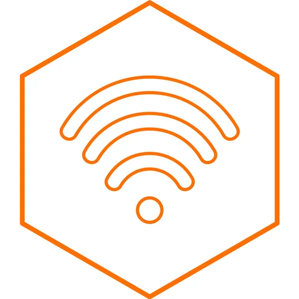 Wifi Signal Icon Vektor Illustration — Stockvektor