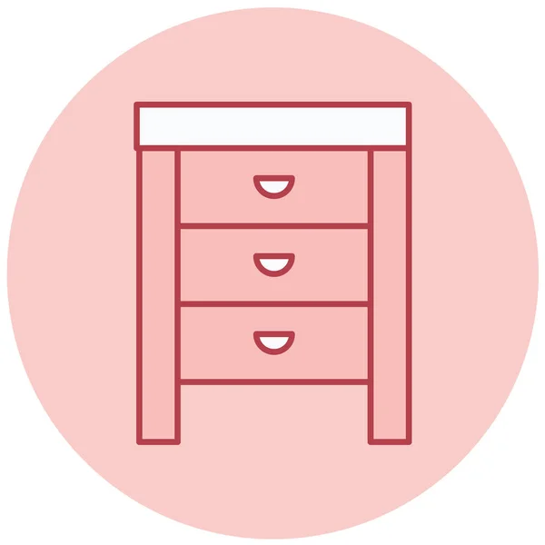 Armoire Icône Web Illustration Simple — Image vectorielle