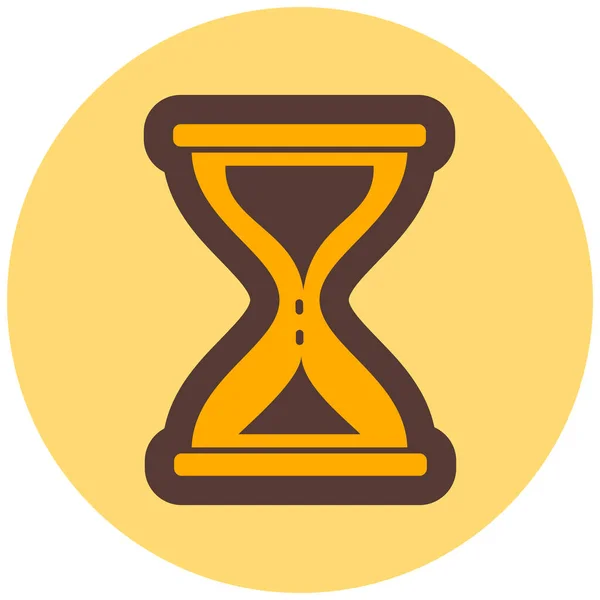 Reloj Arena Icono Web Ilustración Simple — Archivo Imágenes Vectoriales