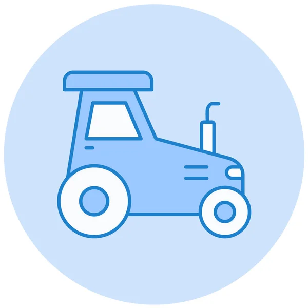 Traktor Webová Ikona Jednoduchý Design — Stockový vektor