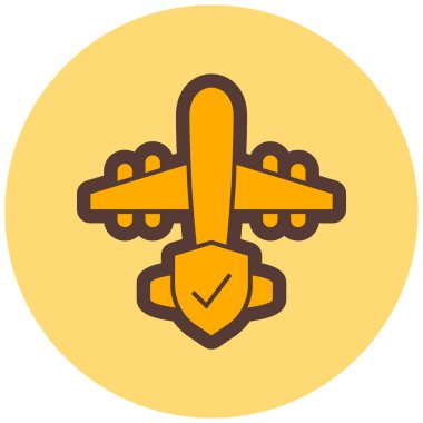 Uçak. Web simgesi basit illüstrasyon