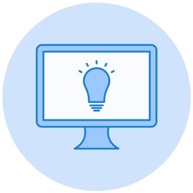 Bilgisayar. Web simgesi basit illüstrasyon