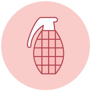 El bombası simgesi, basit tasarım vektör çizimi