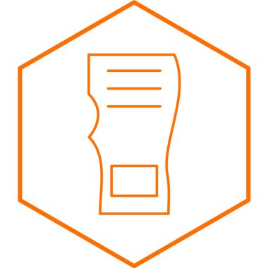 Modern b 'nin vektör illüstrasyonunda belgenin eksik simgesi