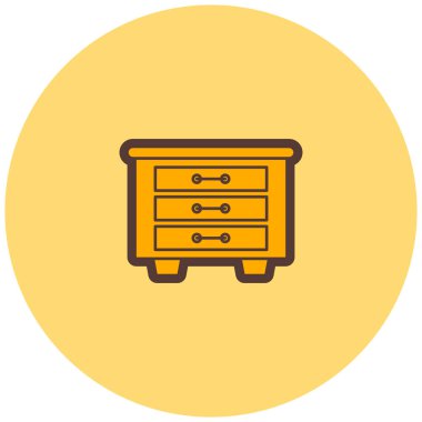 Dolap. Web simgesi basit illüstrasyon