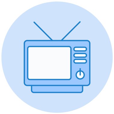 Televizyon. Web simgesi basit tasarım