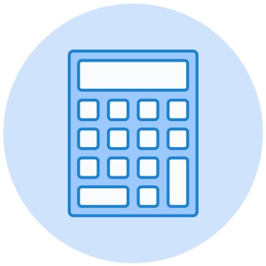 Hesap makinesi. Web simgesi basit illüstrasyon