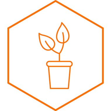 bitki simgesi, vektör illüstrasyonu