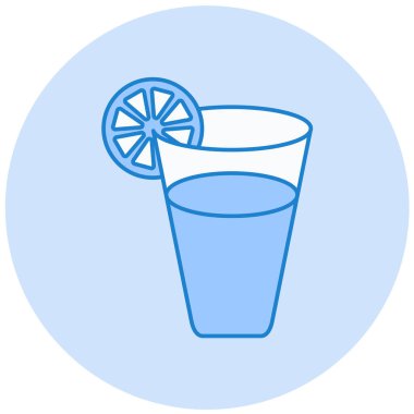 limon suyu. Basit illüstrasyon