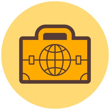 Küre. Web simgesi basit illüstrasyon