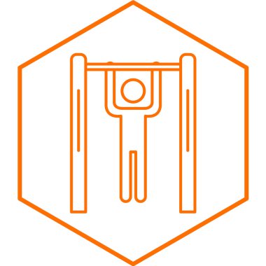 Bir ip simgesinin vektör illüstrasyonu