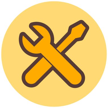 İngiliz anahtarı. Web simgesi basit illüstrasyon