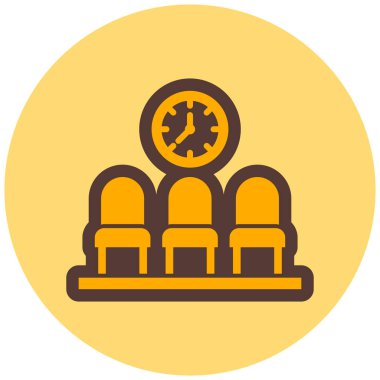 Otel Oda simgesi. vektör çizim