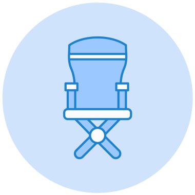 Sandalye. Web simgesi basit illüstrasyon