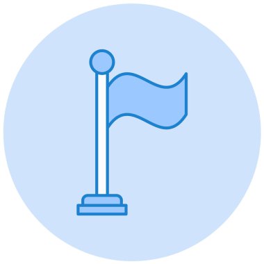 Bayrak. Web simgesi basit tasarım