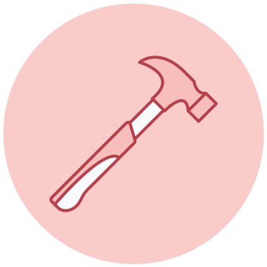 Çekiç ikonu vektör illüstrasyonu