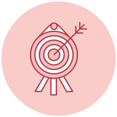 Hedef. Web simgesi basit illüstrasyon