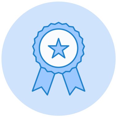 Rozet. Web simgesi basit illüstrasyon