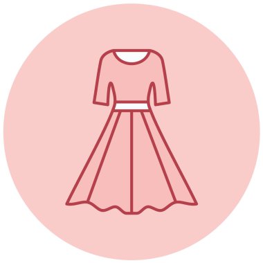 Elbise. Web simgesi basit illüstrasyon