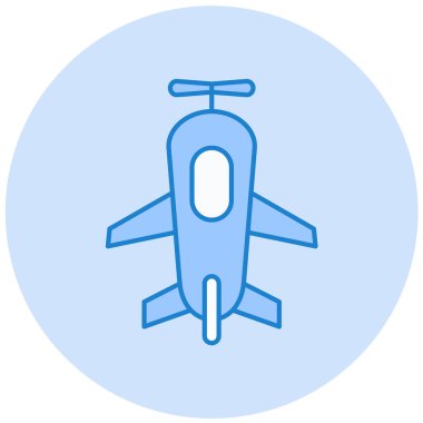 Uçak. Web simgesi basit illüstrasyon