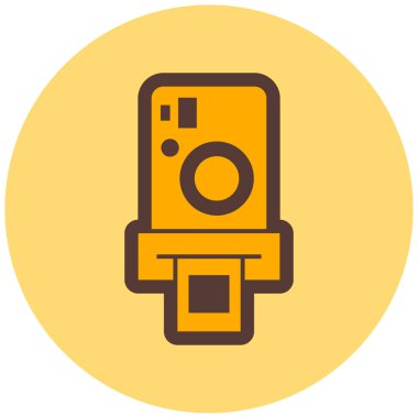 Kamera. Web simgesi basit illüstrasyon