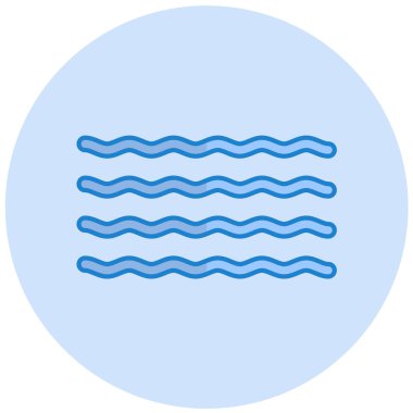 Su. Web simgesi basit illüstrasyon