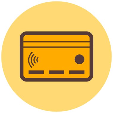 Kredi kartı vektör simgesi