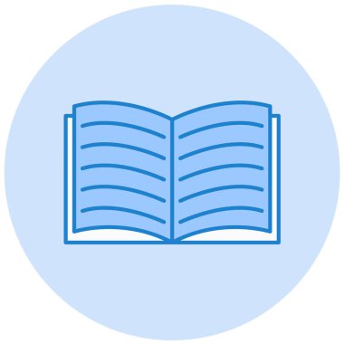 Kitap. Web simgesi basit illüstrasyon
