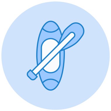 Sörf tahtası. Web simgesi basit illüstrasyon