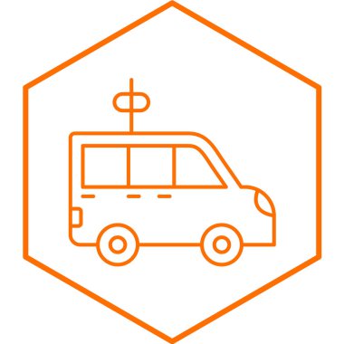 Oyuncak Araba simgesinin vektör illüstrasyonu