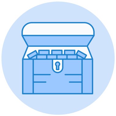 Kutu. Web simgesi basit illüstrasyon