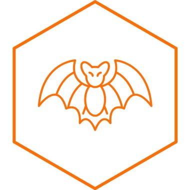 Yarasa simgesi. Vektör çizim