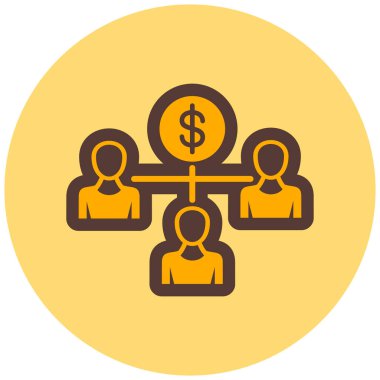 iş yönetimi düz vektör simgesi