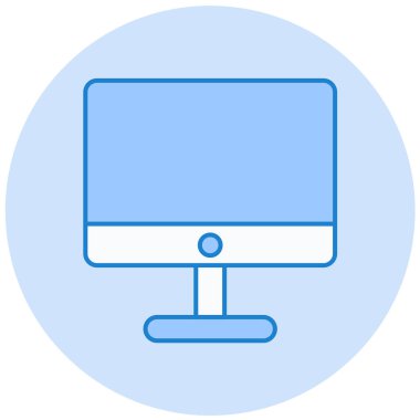 Bilgisayar. Web simgesi basit illüstrasyon