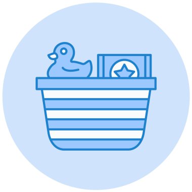 bebek partisi düz simgesi